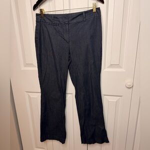 Ann Taylor Petites - Navy Linen Trousers